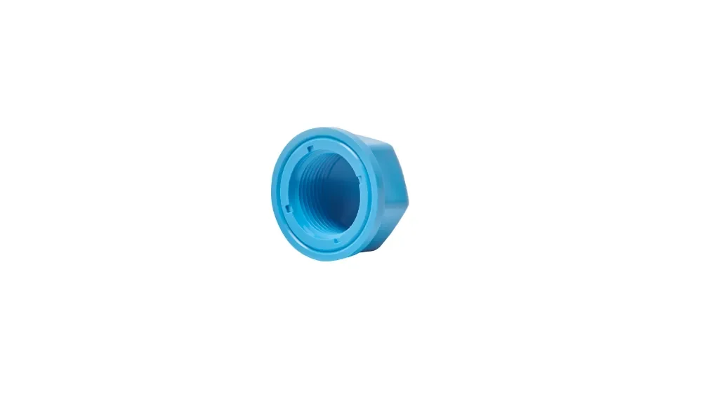 ฝาครอบเกลียวใน-หนา ฟ้า PVC