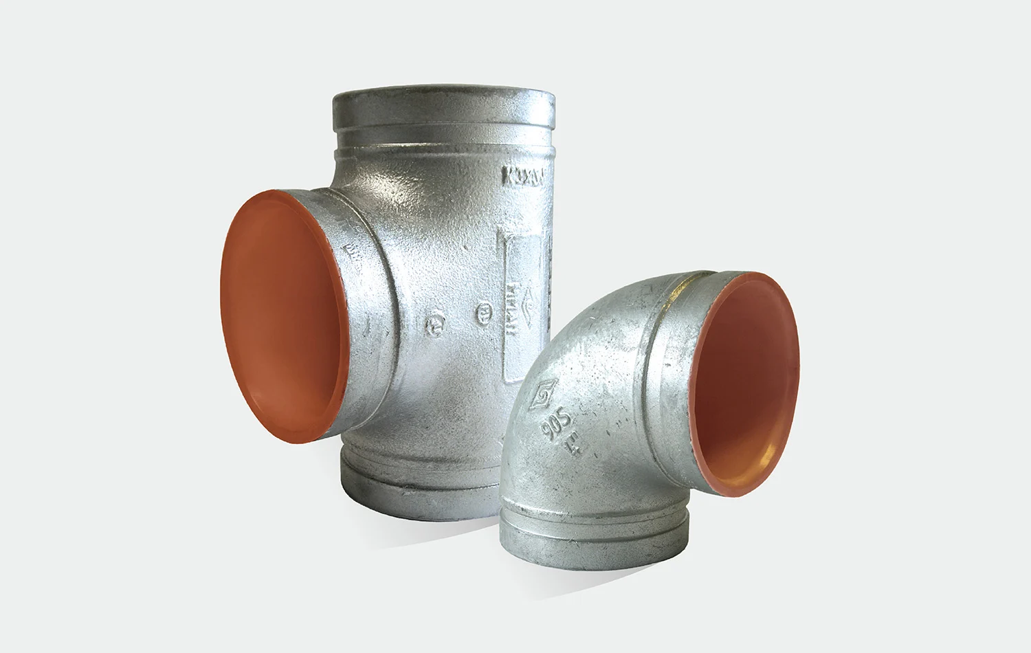 ข้อต่อไซเลอร์ Grooved 90 ̊ Elbow Hot Rolled Grooved Fittings