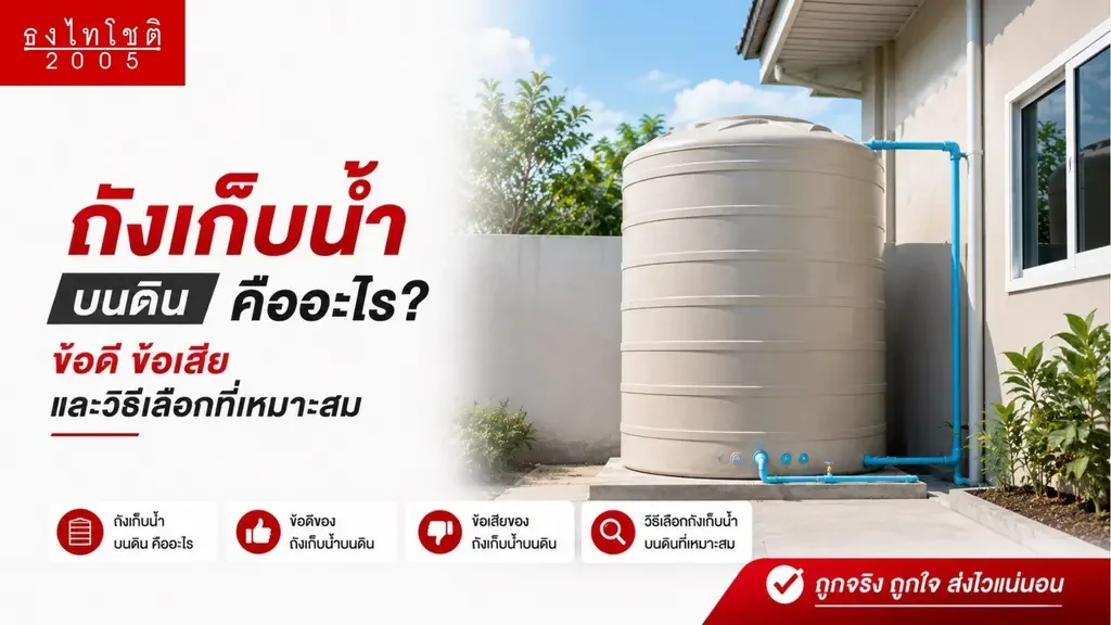 ทำความรู้จักถังเก็บน้ำบนดิน