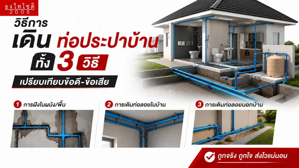 การเดินท่อประปาบ้าน