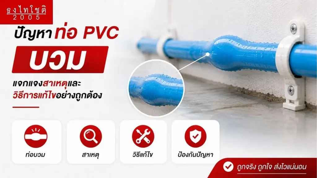 ท่อ pvc บวมต้องทำยังไง