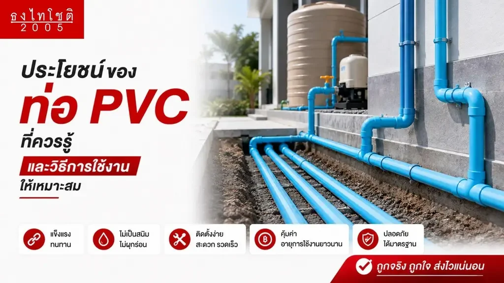 ทำไมท่อ pvc ได้รับความนิยม